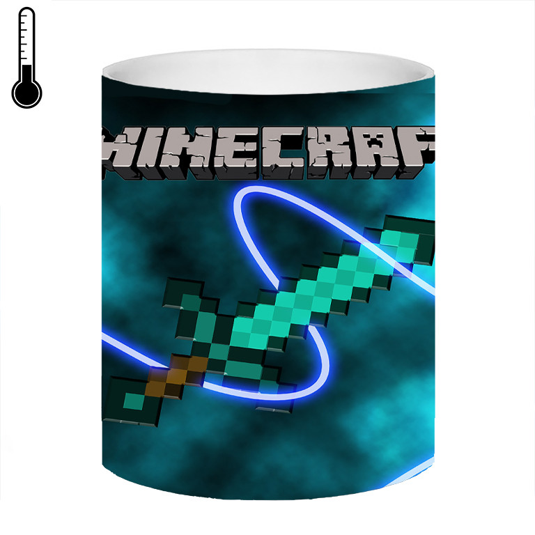 ماگ ( جعبه کادویی رایگان)  حرارتی  شمشیر بازی ماینکرافت minecraft کد 374