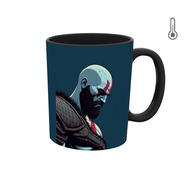 ماگ ( جعبه کادویی رایگان)  حرارتی  خدای جنگ God Of War