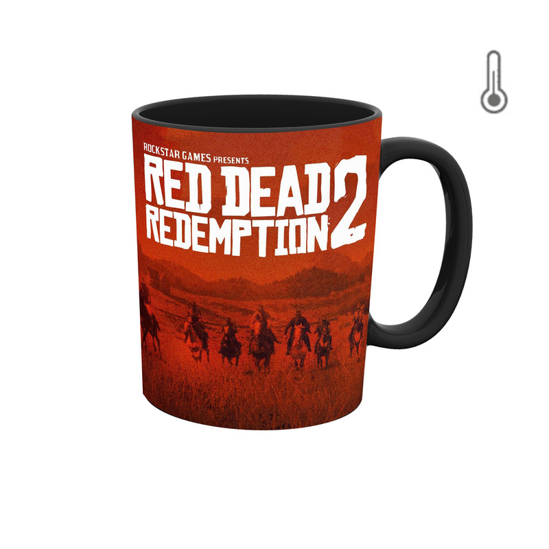 ماگ ( جعبه کادویی رایگان)  حرارتی  بازی رد دد 2 RED Dead