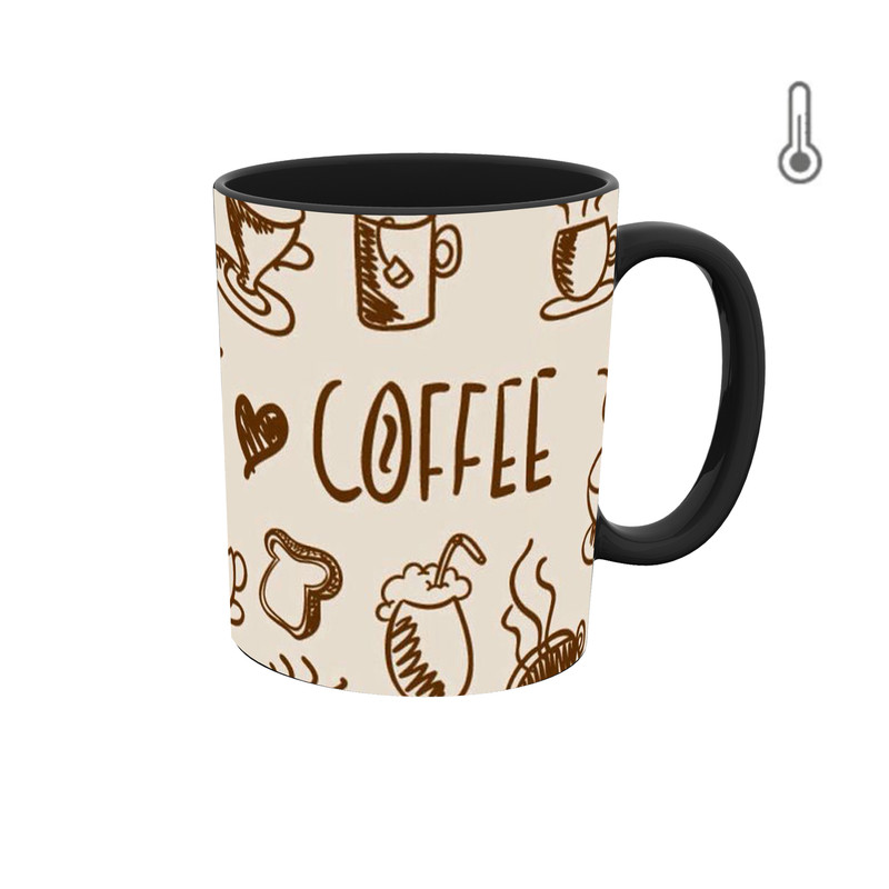 ماگ ( جعبه کادویی رایگان)  حرارتی  گرافیکی  کافی و قهوه coffee
