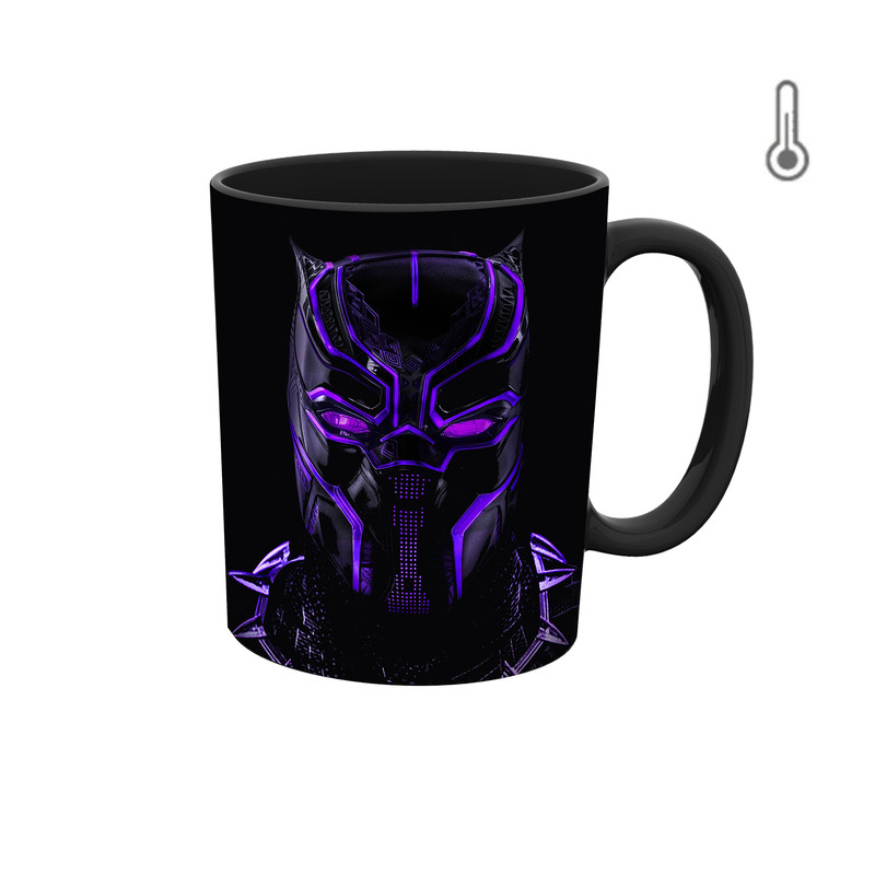 ماگ ( جعبه کادویی رایگان)  حرارتی  مارول  بلک پنتر Marvel