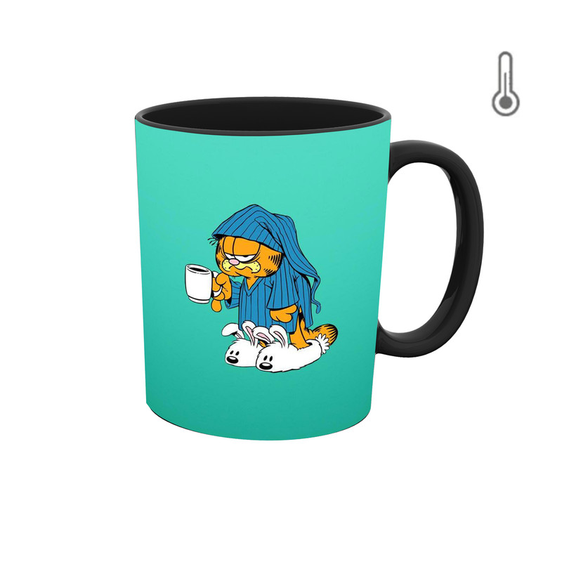 ماگ ( جعبه کادویی رایگان)  حرارتی  کارتون گارفیلد GARFIELD