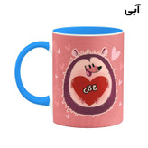 ماگ ( جعبه کادویی رایگان) اسم نائل قلب کد mgn16798
