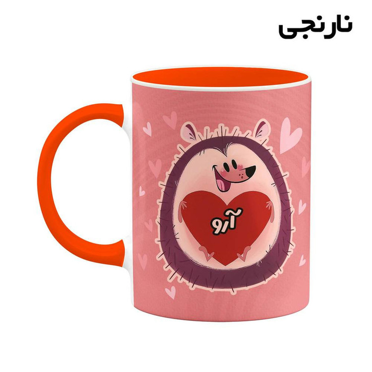 ماگ ( جعبه کادویی رایگان) اسم آرو قلب کد mgn10354