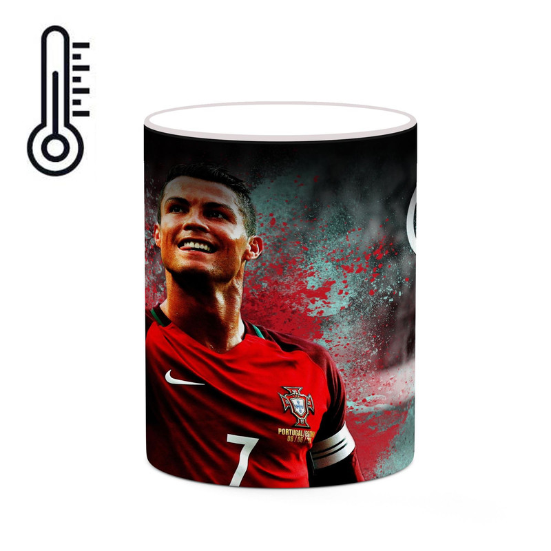 ماگ ( جعبه کادویی رایگان)  حرارتی   Ronaldo رونالدو  mgh43194