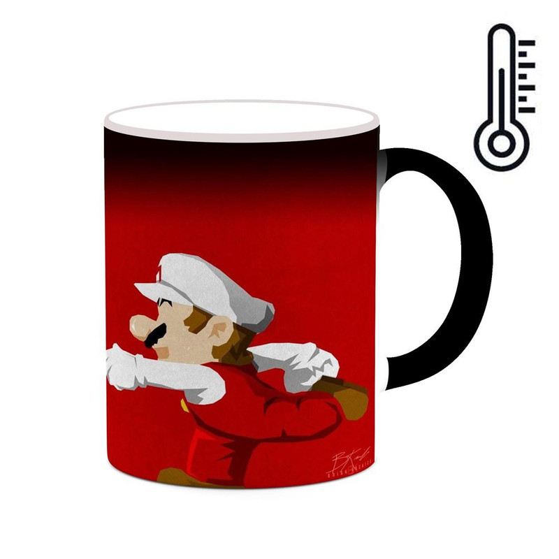 ماگ ( جعبه کادویی رایگان)  حرارتی   بازی سوپر ماریو Super Mario کد mgh30505