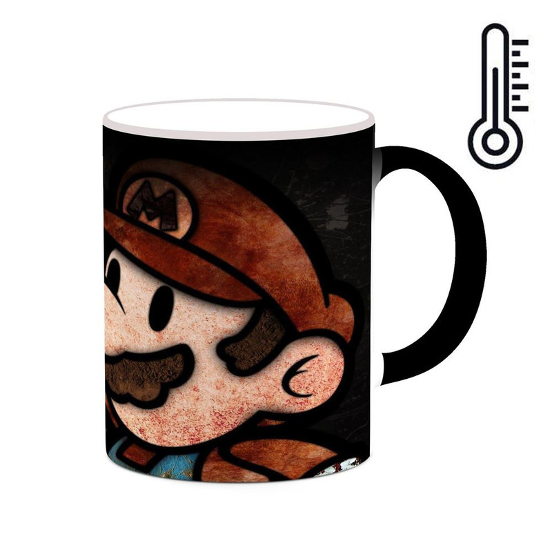 ماگ ( جعبه کادویی رایگان)  حرارتی   بازی سوپر ماریو Super Mario کد mgh29302