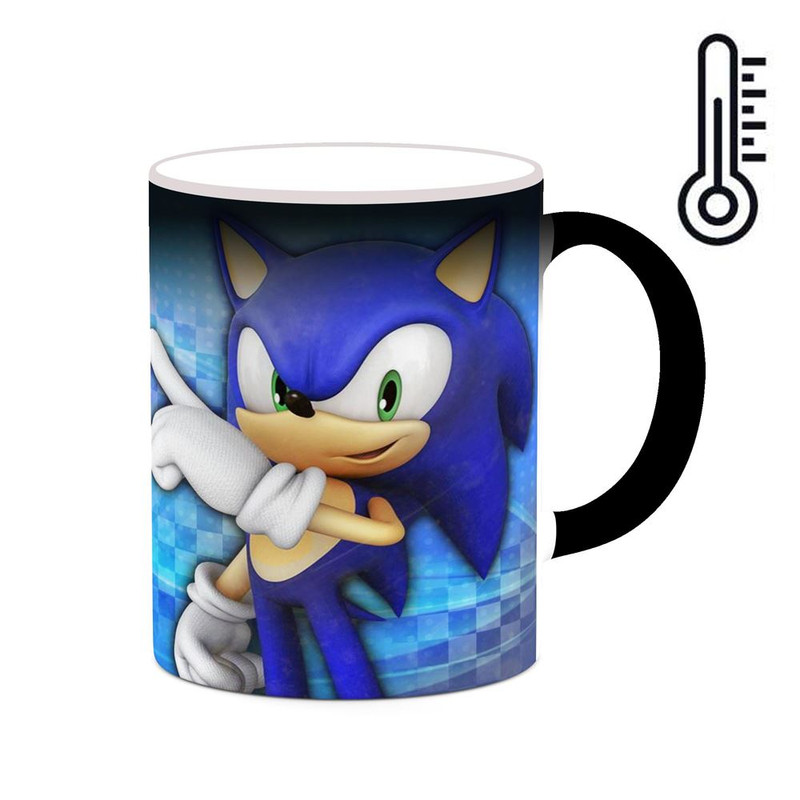 ماگ ( جعبه کادویی رایگان)  حرارتی   بازی سونیک Sonic The Hedgehog کد mgh30230