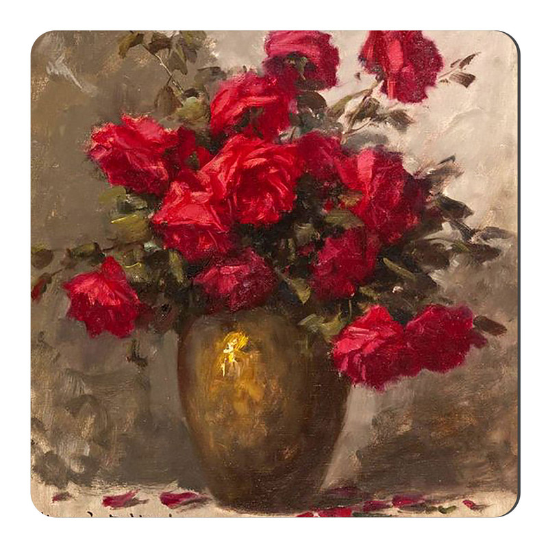 مگنت طرح نقاشی گل رز و گلدان کد wmg4123