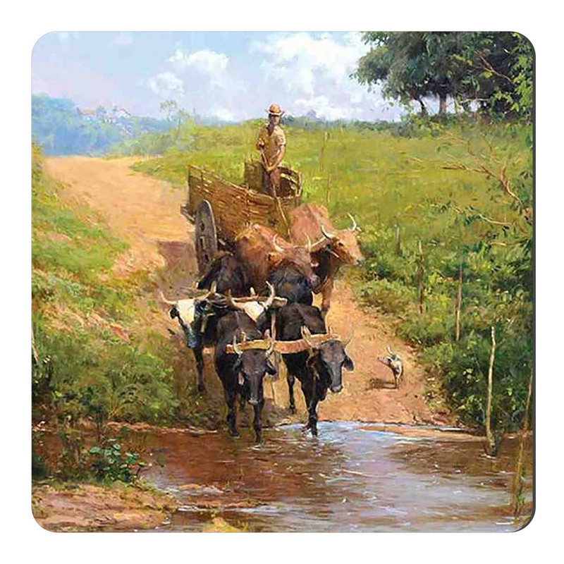 مگنت طرح نقاشی منظره روستایی کد wmg451