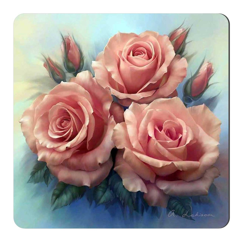 مگنت طرح نقاشی گلدان گل کد wmg1050