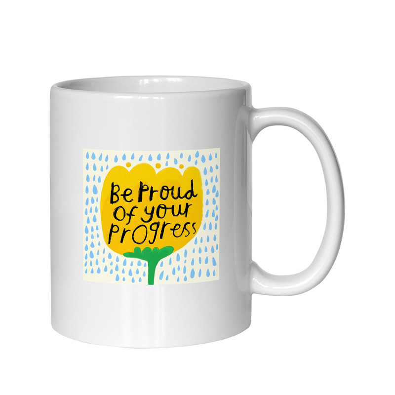 ماگ ( جعبه کادویی رایگان)  مدل Be Proud Of Your Progress