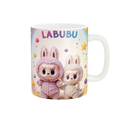 ماگ ( جعبه کادویی رایگان) پاد آفرین طرح عروسک لبوبو لابوبو Labubu کد 5888