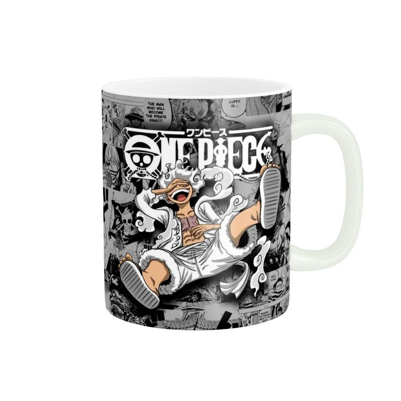 ماگ ( جعبه کادویی رایگان)  طرح انیمه وان پیس one piece کد 117