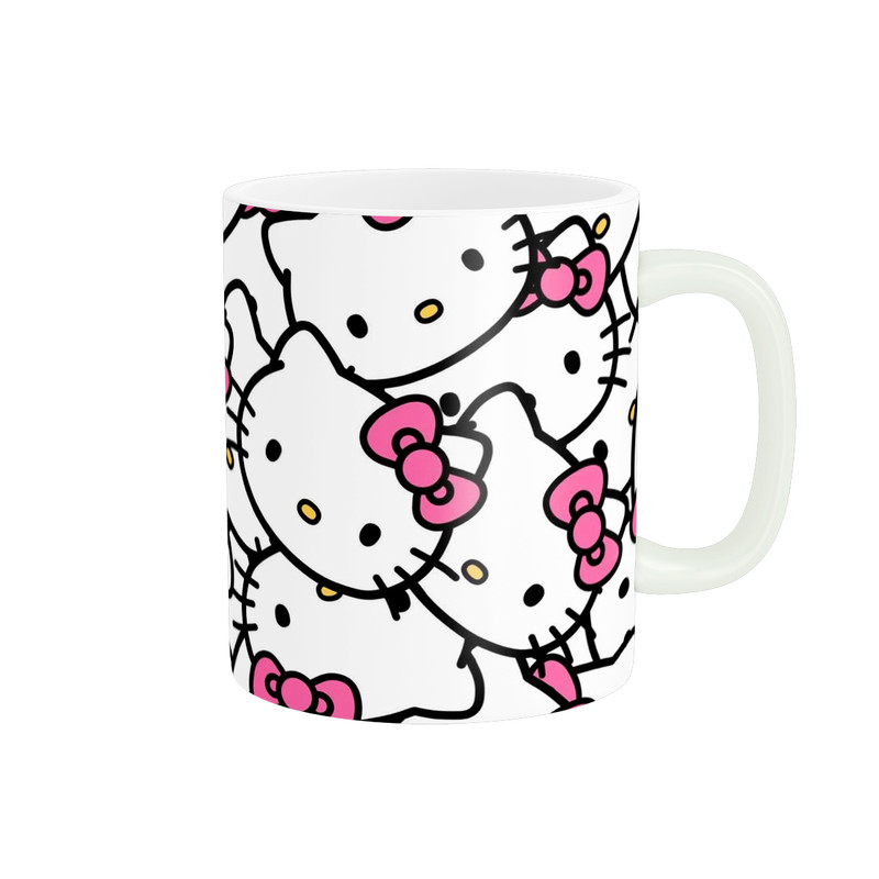 ماگ ( جعبه کادویی رایگان)  مدل فانتزی طرح هلو کیتی Hello kitty کد 294
