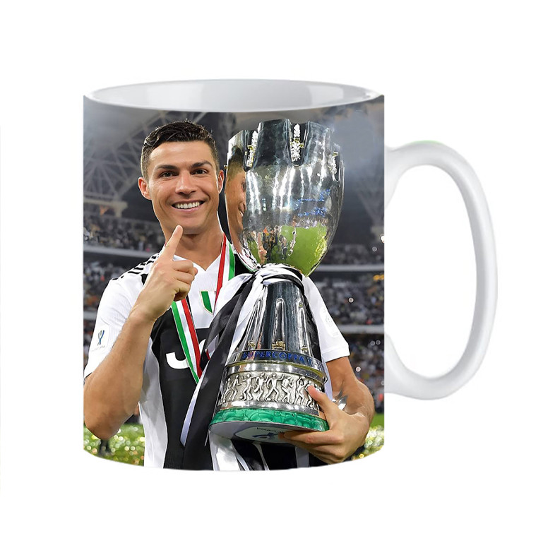 ماگ ( جعبه کادویی رایگان)  طرح cr7 ronaldo کد 412
