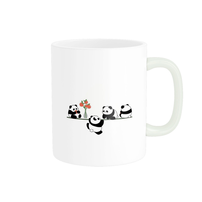ماگ ( جعبه کادویی رایگان)  طرح پاندا کد 204
