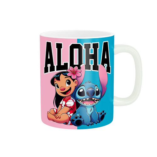 ماگ ( جعبه کادویی رایگان) طرح کارتونی انیمیشن استیچ ALOHA کد 444