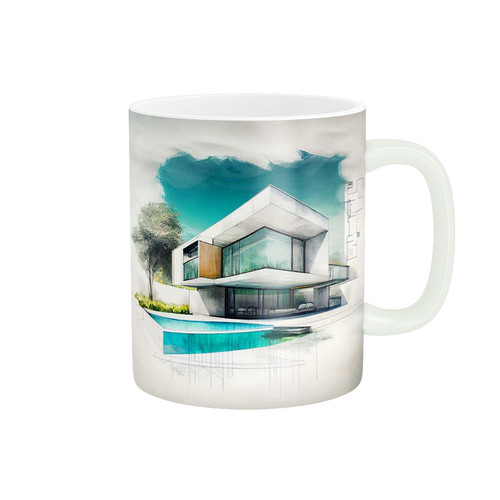 ماگ ( جعبه کادویی رایگان) طرح مهندس معماری کد M696
