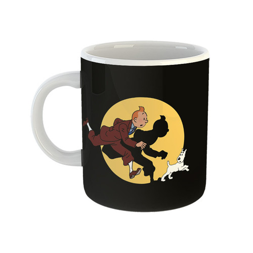 ماگ ( جعبه کادویی رایگان) مدل tintin طرح تن تن