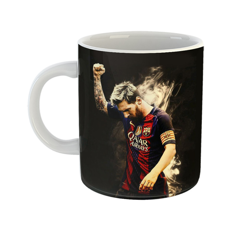 ماگ ( جعبه کادویی رایگان)  مدل مسی طرح Messi