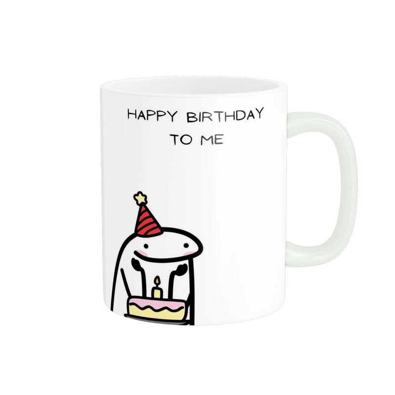 ماگ ( جعبه کادویی رایگان)  مدل تولدم مبارک happy birthday to me کد 386