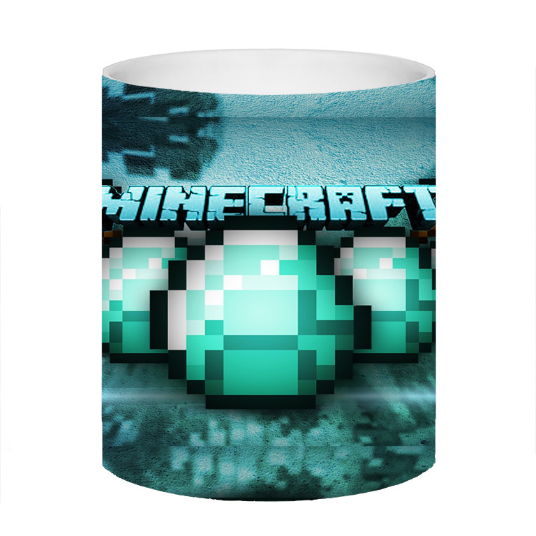 ماگ ( جعبه کادویی رایگان)  طرح ماینکرافت minecraft mug کد 490