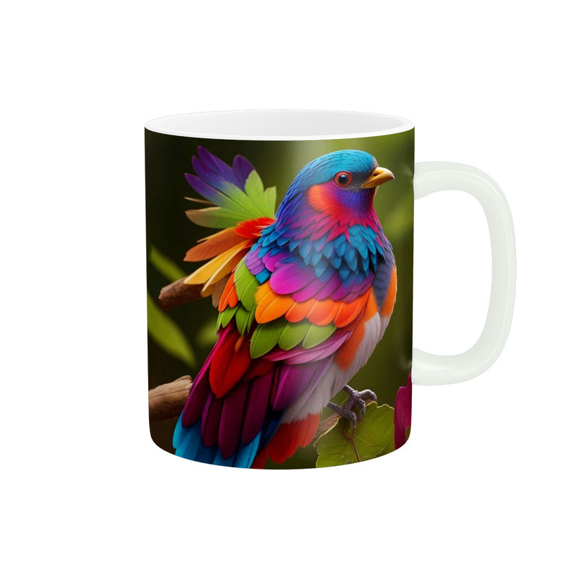 ماگ ( جعبه کادویی رایگان)  زیگورات مدل پرنده زیبا کد 2277