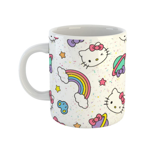 ماگ ( جعبه کادویی رایگان) مدل کیتی طرح Hello kitty