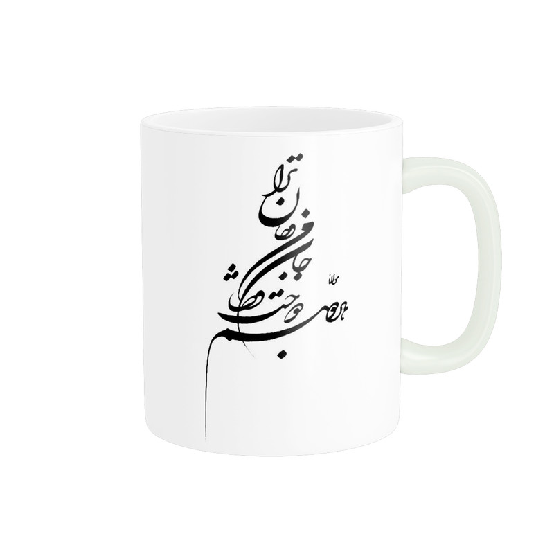 ماگ ( جعبه کادویی رایگان)  طرح اشعار AWF27