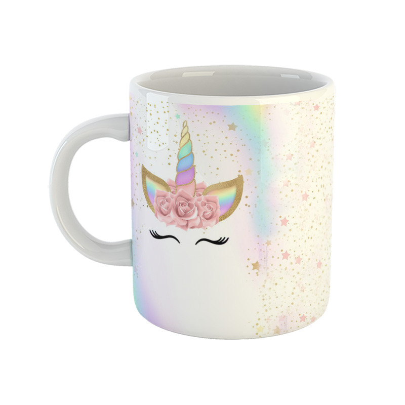 ماگ ( جعبه کادویی رایگان)  مدل تک شاخ طرح unicorn 5