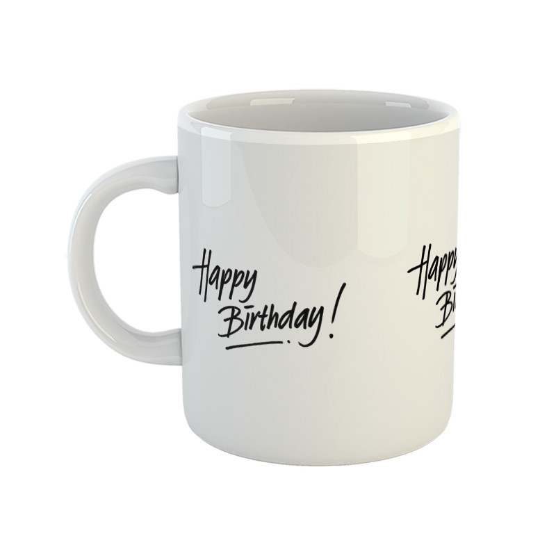ماگ ( جعبه کادویی رایگان)  مدل تولدت مبارک طرح Happy birthday