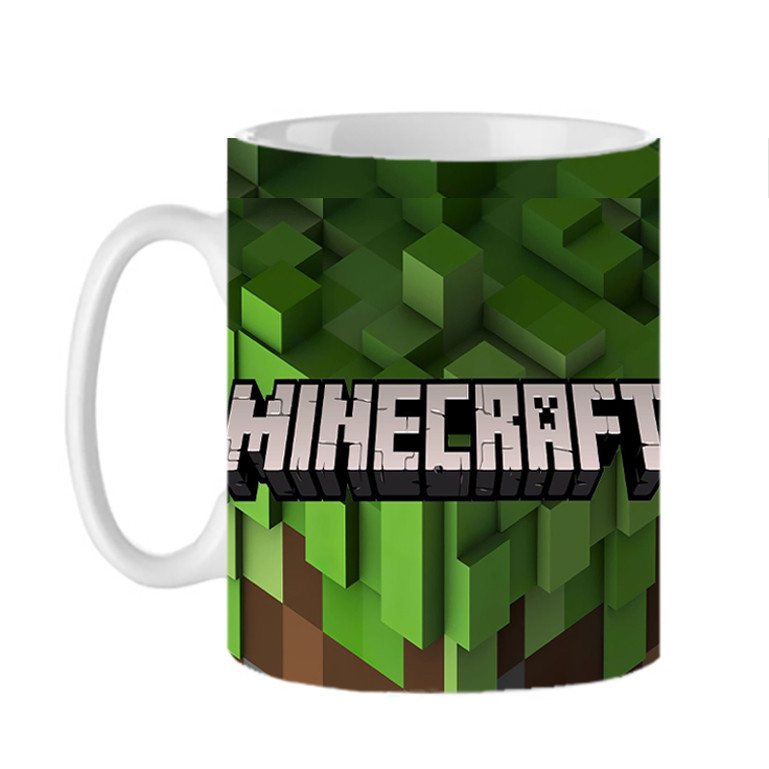 ماگ ( جعبه کادویی رایگان)  طرح قشنگ ماینکرافت minecraft کد 483