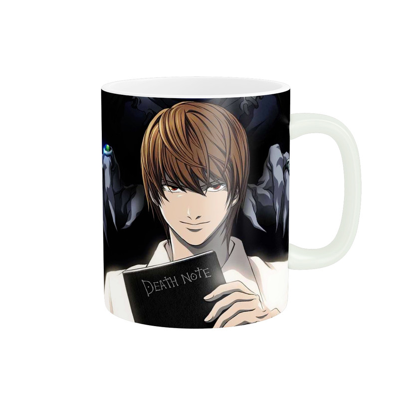 ماگ ( جعبه کادویی رایگان)  مدل انیمه ای طرح دث نوت DEATH NOTE کد 206