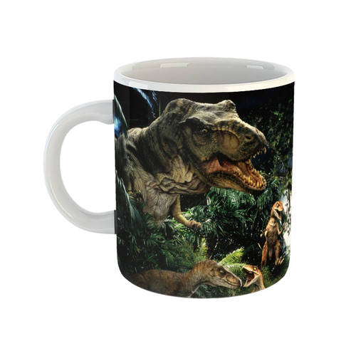 ماگ ( جعبه کادویی رایگان) مدل jurassic world طرح دایناسور