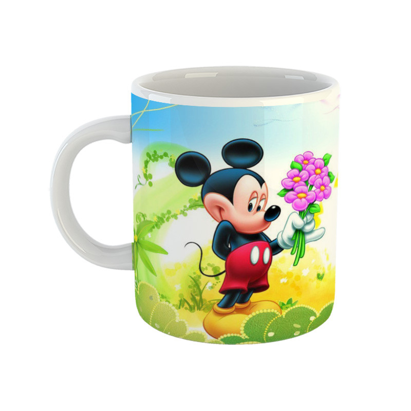 ماگ ( جعبه کادویی رایگان)  مدل mickey mouse طرح میکی ماوس