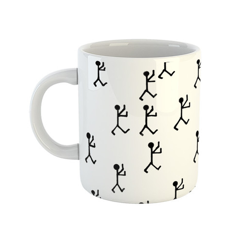ماگ ( جعبه کادویی رایگان) مدل stick men طرح 1