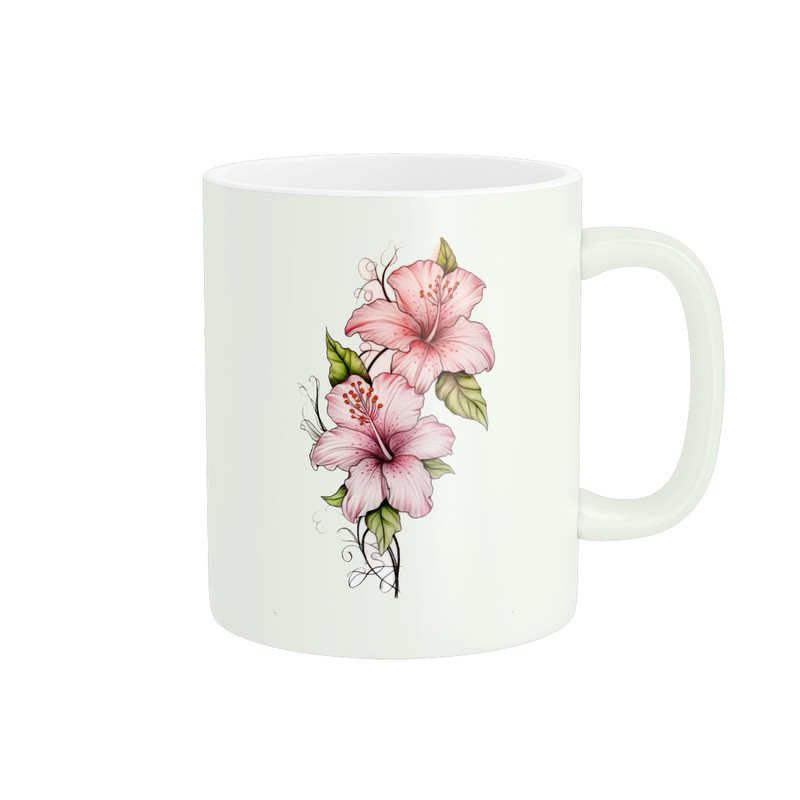 ماگ ( جعبه کادویی رایگان)  پاد آفرین طرح گل کد572
