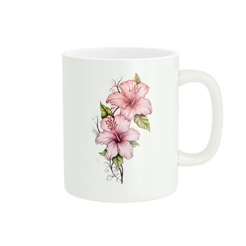 ماگ ( جعبه کادویی رایگان) پاد آفرین طرح گل کد572