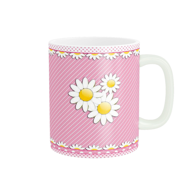 ماگ ( جعبه کادویی رایگان)  پاد آفرین طرح گل کد 4333