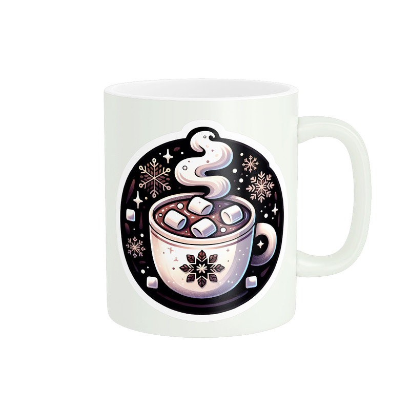 ماگ ( جعبه کادویی رایگان)  پاد آفرین طرح هات چاکلت کد 975
