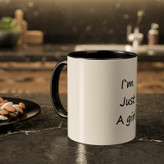 ماگ ( جعبه کادویی رایگان) مدل I'm Just A Girl کد 01