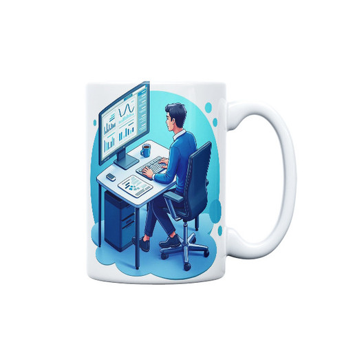 ماگ ( جعبه کادویی رایگان) مدل مشاغل طرح کارمند کد 879