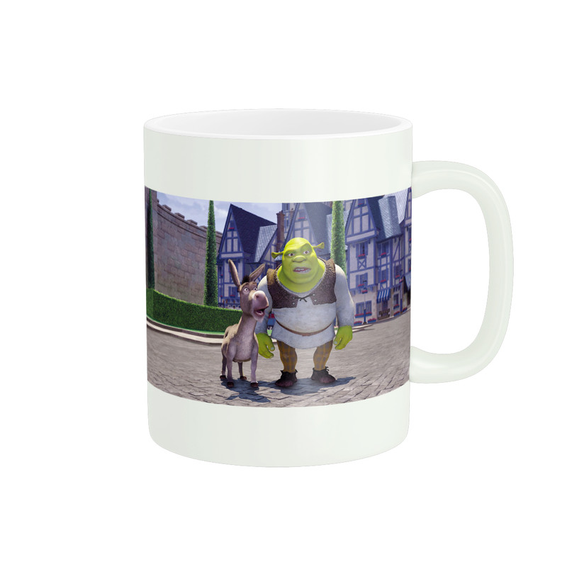 ماگ ( جعبه کادویی رایگان)  پاد آفرین مدل شرک Shrek کد 1265