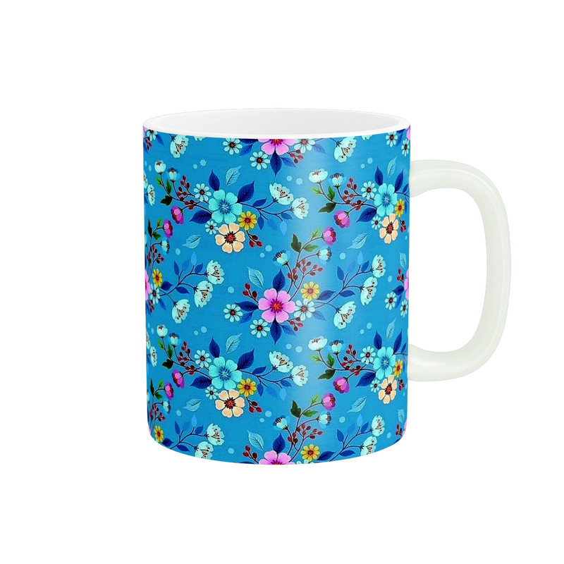 ماگ ( جعبه کادویی رایگان)  پاد آفرین طرح گل کد 4977