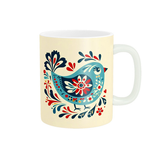 ماگ ( جعبه کادویی رایگان) پاد آفرین طرح پرنده کد 2327