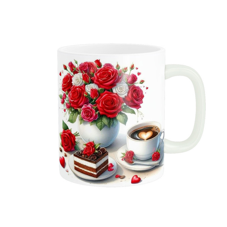 ماگ ( جعبه کادویی رایگان) طرح صبح بخیر