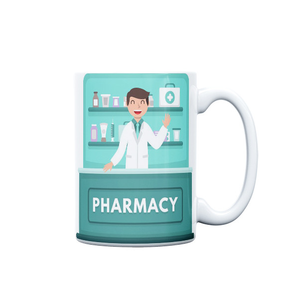 ماگ ( جعبه کادویی رایگان)  مدل مشاغل طرح داروساز کد 862