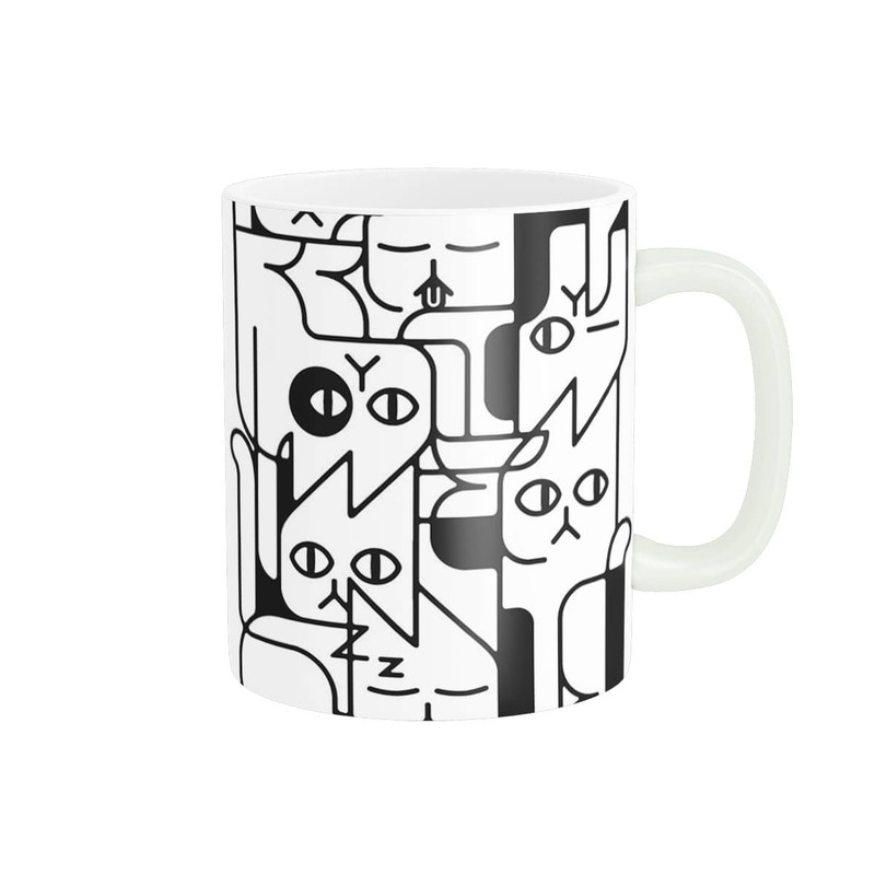 ماگ ( جعبه کادویی رایگان)  مدل گربه فانتزی کد A96329