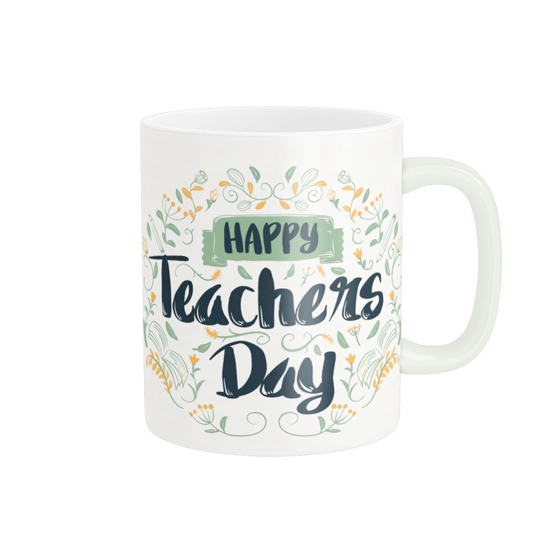 ماگ ( جعبه کادویی رایگان)  طرح روز معلم زیبا teacher کد 325